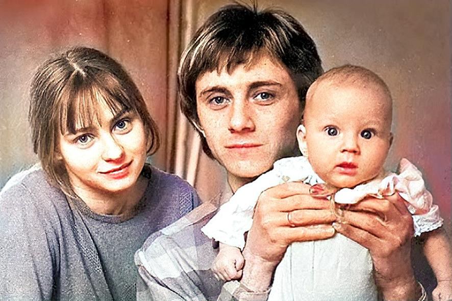 Вячеслав Баранов с сыном и Евгения Добровольская