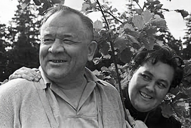 Борис Андреев с женой Галиной