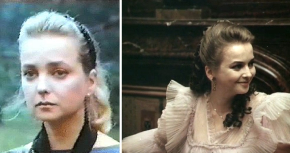 Наталья Вавилова в фильмах "Стервятники на дорогах", 1990 г. (слева) и "Дело Сухово-Кобылина", 1991 г. и "